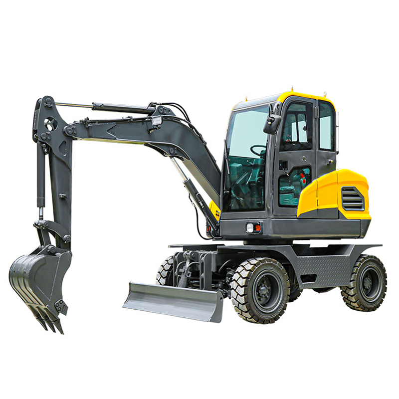 Construction Machinery Wheel Excavator Earth Moving Digging Machine Hydraulic Excavators Reliable Engine Motor Pump Gearbox