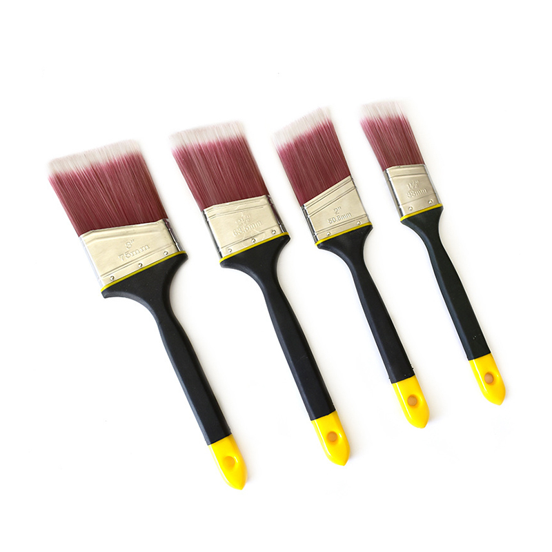 Sanfine Solid Tapered Filament Angle Sash Polyester/Nylon Paint Brush Firm for All Paint & Coatings