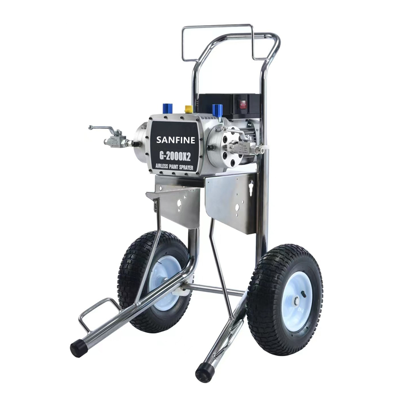 New Arrival Diaphragm Double Pump Airless Paint Sprayer Support Double Guns Putty Spraying Machine Electric Latex Spray Gun