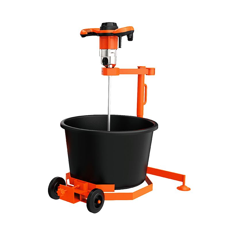 Construction Mini Concrete Roller Mixer Brushless Motor Mud Tank Mixers Electric Cement Bucket Mixing Machine